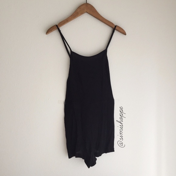 Brandy Melville Pants - SOLD | NWT Brandy Melville Black Adley Romper